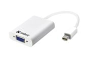 Skærmkabel - Sandberg Adapter MiniDP>VGA+Audio - 509-05