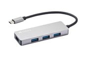 USB hub - Sandberg USB-C Hub 1xUSB3.0+3x2.0 SAVER USB hub - 4 ports - Grå - 336-32