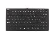 Tastatur - Deltaco Mini Silicone Keyboard Black (Nordic) - Tastatur - Nordisk - Sort - TB-509