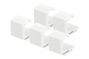 Netværkstilbehør - Deltaco VR-229 Blank Cover for Keystone ports (5-Pack) White - VR-229