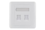Netværkstilbehør - Deltaco Flush Mount For Keystone 2 ports - VR-227
