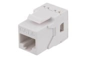 Netværkstilbehør - Deltaco MD-118 Cat6 Keystone jack LSA/110 termination plastic 180 White - MD-118