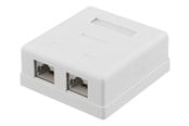 Netværkstilbehør - Deltaco CAT6A Shielding Wall Socket - VR-221
