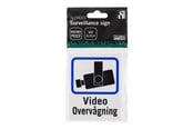 Videoovervågnings tilbehør - Deltaco Danish TV/Video surveillance sign in plastic 8x10cm (2-pack) - 20-025