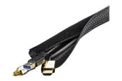 Kabel Organisering - Deltaco Nylon Cable Sorting Stocking 3 m Black - LDR16