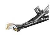 Kabel Organisering - Deltaco  Nylon Cable Shields 20m Black - LDR14
