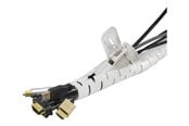 Kabel Organisering - Deltaco Nylon cable shields 20m white - LDR10