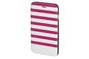 Mobil - Covers & Cases - Hama "Stripes" Booklet Case for Apple iPhone 6/6s magenta/white - 138290