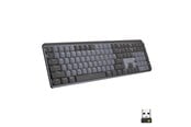 Tastatur - Logitech MX Mechanical Wireless Illuminated Performance Keyboard Graphite - Tactile - UK - Tastatur - Engelsk - UK - Sort - 920-010756