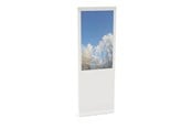 Skærmholder - HI-ND Mini Single Totem 24" - stand - for digital signage LCD panel - single - white RAL 9003 - FS2411-5001-01