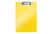 Mapper og Clipboards - Leitz Clipboard med forside  WOW A4 Gul - 4199-00-16