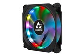 Kabinet Køler - Chieftec CF-1225-RGB 1er-RGB Tornado Tornado - Kabinet køler - 120mm - Sort - CF-1225RGB