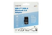 Netværksadapter (netkort, printserver mv.) - LogiLink Bluetooth 5.0 adapter USB 3.2 USB-A and USB-C (1-Pack) - BT0054