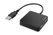 USB hub - Hama hub - 4 ports USB hub - 4 ports - Sort - 00200121