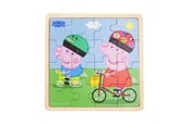 Trælegetøj - Barbo Toys Gurli Gris - Cykeltur træpuslespil - 9006
