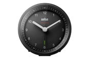 Boligindretning - Braun BC07 - alarm clock - round - quartz - desktop - black - 67009