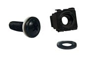 Rack skabe - Tripp Lite Rack Enclosure Cabinet Square Hole Hardware Kit Screws Washers - rack screws nuts and washers - SRCAGENUTS