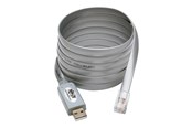 Netværksadapter (netkort, printserver mv.) - Tripp Lite USB-A to RJ45 Serial Rollover Cable (M/M) - Cisco Compatible 250 Kbps1.83 m Gray - U209-006-RJ45-X