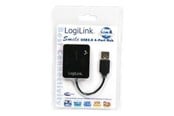 USB hub - LogiLink USB 2.0 hub 4-port Smile black USB hub - 4 ports - Sort - UA0139