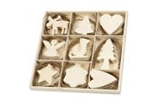 Ophæng og kroge - Creativ Company Decorate your Wooden Christmas Pendants 72st. - 56742