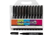 Skrive- og Tegneværktøjer - Creativ Company Black Jumbo Markers 12 pcs. - 37331