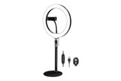 Streamingudstyr - LogiLink Smartphone ring light tripod with remote shutter height adjust. Ø 25 cm - AA0152