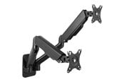 Skærmholder - LogiLink Dual monitor wall mount 17–32" gas spring 90–540 mm - BP0146
