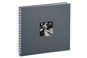 Fotoalbum & -arkivering - Hama "Fine Art" Spiral Album 28 x 24 cm 50 White Pages grey - 2112
