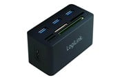 USB hub - LogiLink USB 3.0 hub with all-in-one card reader black USB hub - 3 ports - Sort - CR0042