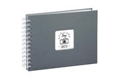 Fotoalbum & -arkivering - Hama "Fine Art" Spiral Album 24 x 17 cm 50 White Pages grey - 2111