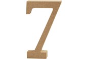 Kreativitet & Hobbyartikler - Creativ Company Number 7 MDF 13cm 1pc. - 56345