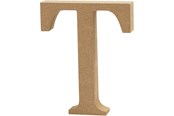 Kreativitet & Hobbyartikler - Creativ Company Letter T MDF 8cm 1pc. - 56379