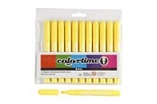 Skrive- og Tegneværktøjer - Creativ Company Lemon yellow Jumbo markers 12pcs. - 37337