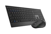 Tastatur - RAPOO 9500M - Tastatur & Mus sæt - Nordisk - Sort - 18888
