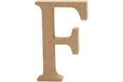 Kreativitet & Hobbyartikler - Creativ Company Letter F MDF 8cm 1pc. - 56365