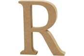 Kreativitet & Hobbyartikler - Creativ Company Letter R MDF 8cm 1pc. - 56377