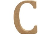 Kreativitet & Hobbyartikler - Creativ Company Letter C MDF 8cm 1pc. - 56362