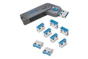 Systemtilbehør (kølepasta mv.) - LogiLink USB-A port blocker (1x key and 8x locks) - AU0045