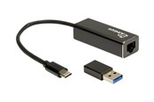 Netværksadapter (netkort, printserver mv.) - Inter-Tech IT-732 USB Type C LAN Adapter - 88885593