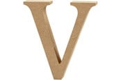 Kreativitet & Hobbyartikler - Creativ Company Letter V MDF 13cm 1pc. - 56331