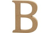 Kreativitet & Hobbyartikler - Creativ Company Letter B MDF 13cm 1pc. - 56311