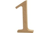 Kreativitet & Hobbyartikler - Creativ Company Number 1 MDF 13cm 1pc. - 56339