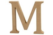 Kreativitet & Hobbyartikler - Creativ Company Letter M MDF 13cm 1pc. - 56322