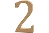 Kreativitet & Hobbyartikler - Creativ Company Number 2 MDF 13cm  1pc. - 56340