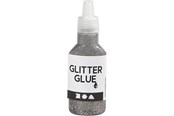 Hobby artikler - Creativ Company Glitter glue Silver 25ml - 318310