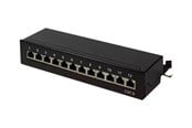 Netværkstilbehør - LogiLink Cat.6 Patch Panel 12 ports shielded Desktop black - NP0017