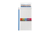 Skrive- og Tegneværktøjer - Creativ Company Triangular colored pencils - Light blue 12pcs. - 38576
