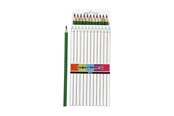 Skrive- og Tegneværktøjer - Creativ Company Triangular colored pencils - Green 12pcs. - 38579