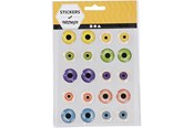 Kreativitet & Hobbyartikler - Creativ Company 3D eyes 20mm 1 sheet - 28993