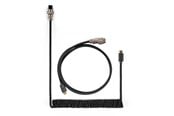Tastatur - Keychron Coiled Aviator USB-C Cable Straight - Black - Opgraderings tilbehør - Sort - Cab-B